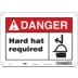 Danger: Hard Hat Required Signs