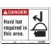 Danger: Hard Hat Required In This Area. Signs