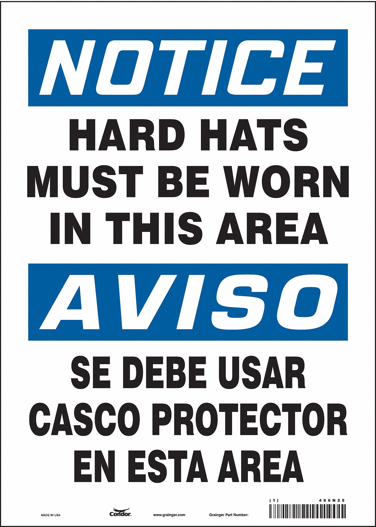 Safety Sign: Vinyl, Adhesive Sign Mounting, 14 in x 10 in Nominal Sign Size, Not Retroreflective