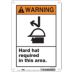 Warning: Hard Hat Required In This Area. Signs