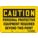 SAFETY SIGN, POLYETHYLENE, HOLE MOUNT, 7 X 10 IN, CAUTION, PERSONAL PROTECTIVE EQUIPMENT REQUIRED BEYOND THIS POINT
