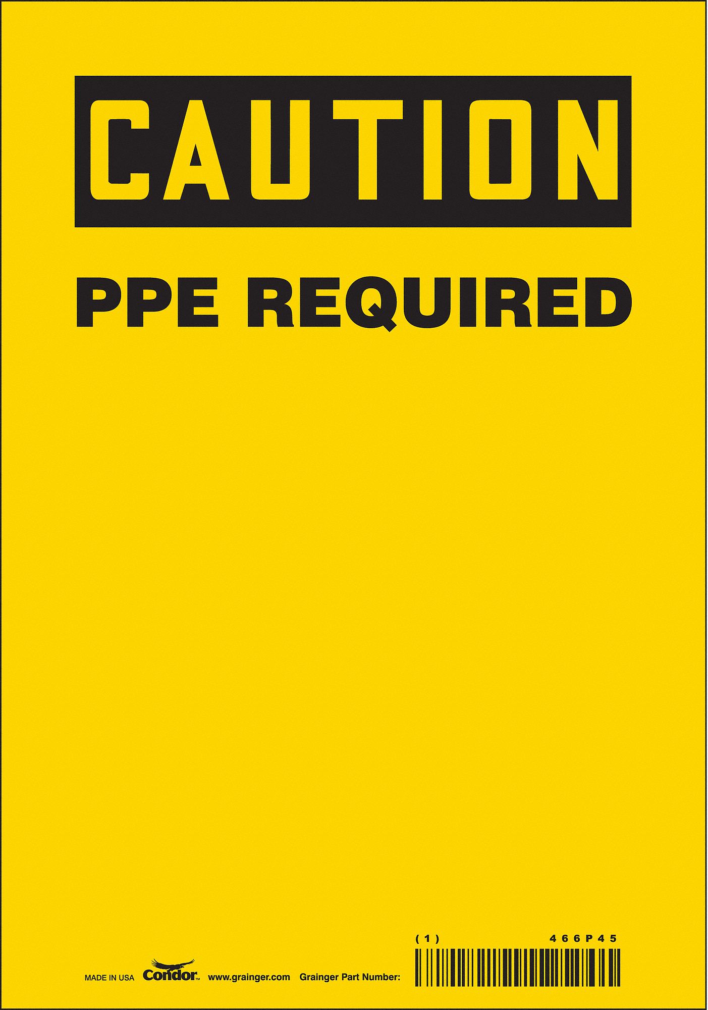 Safety Sign: Vinyl, Adhesive Sign Mounting, 10 in x 7 in Nominal Sign Size, Not Retroreflective