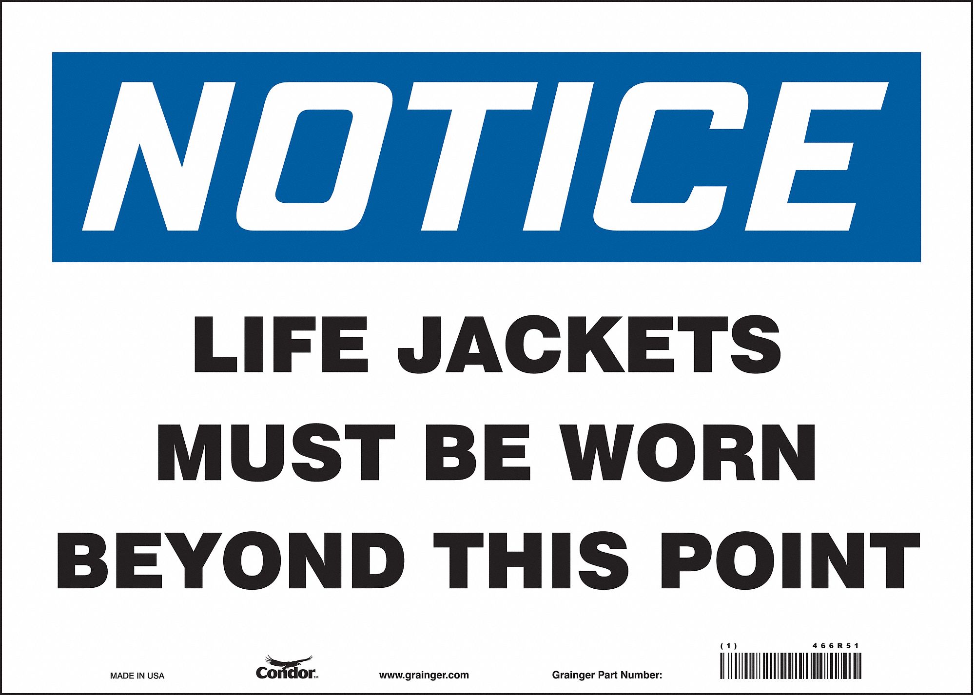 Safety Sign: Vinyl, Adhesive Sign Mounting, 10 in x 14 in Nominal Sign Size, Not Retroreflective