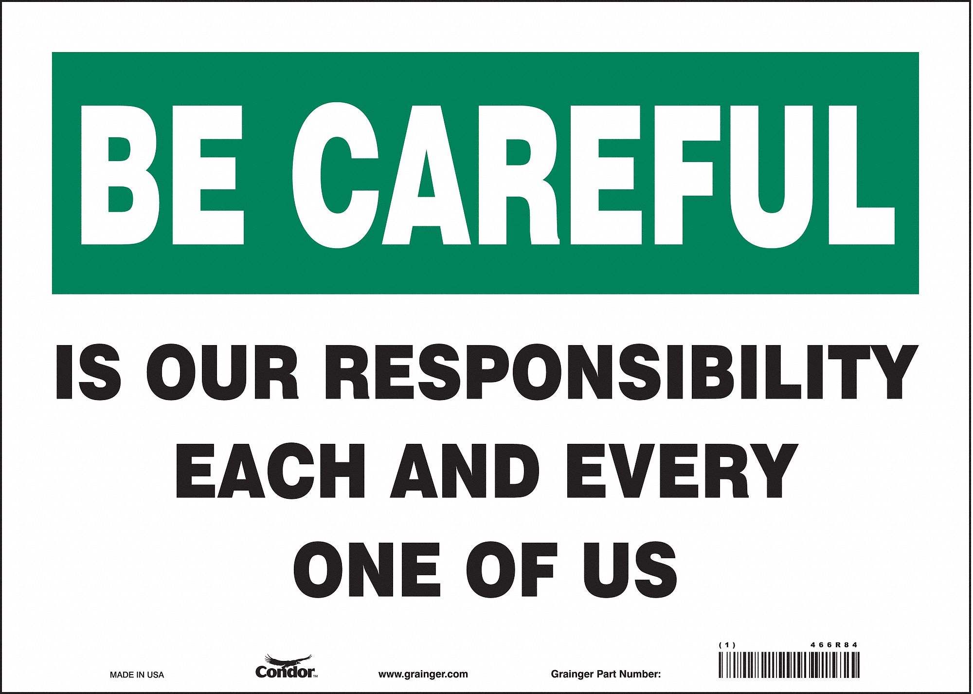 Safety Sign: Vinyl, Adhesive Sign Mounting, 10 in x 14 in Nominal Sign Size, Not Retroreflective