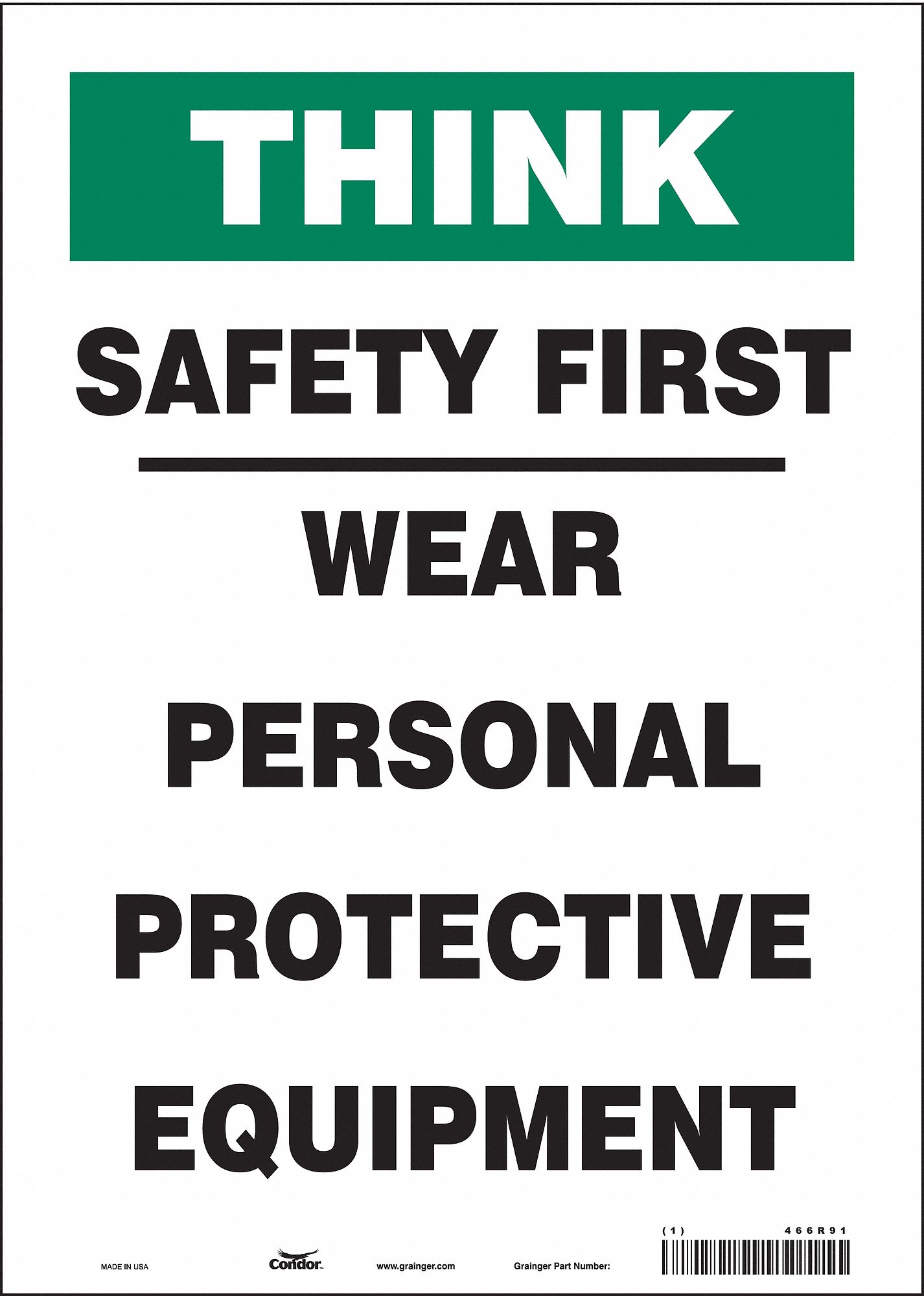 Safety Sign: Vinyl, Adhesive Sign Mounting, 14 in x 10 in Nominal Sign Size, Not Retroreflective