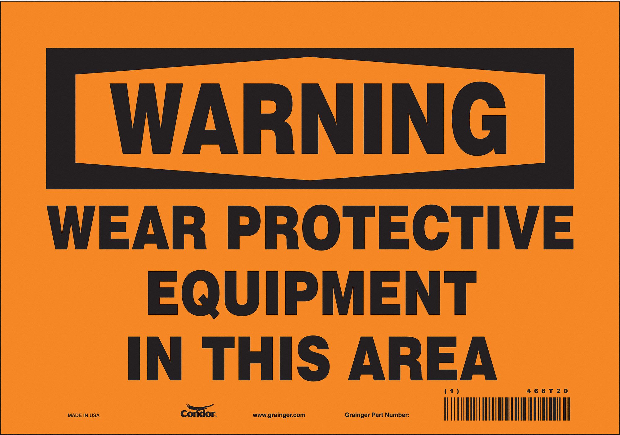 Safety Sign: Vinyl, Adhesive Sign Mounting, 7 in x 10 in Nominal Sign Size, Not Retroreflective
