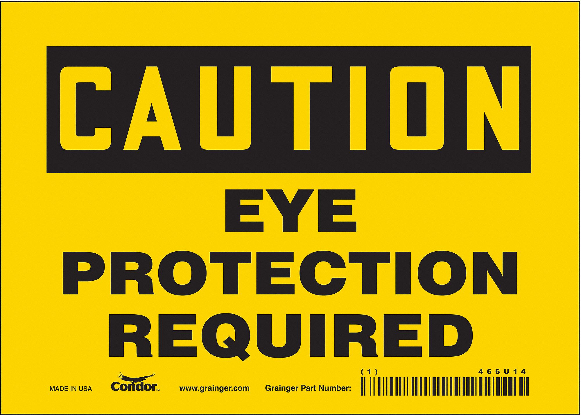 PANNEAU SECURITE,5PO X 7PO,VINYLE