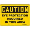 Caution: Eye Protection Required In This Area Signs