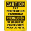Caution/Precaucion: Eye Protection Required/Se Requiere Proteccion Para La Vista Signs