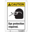 Caution: Eye Protection Required. Signs