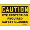 Caution: Eye Protection Required Safety Glasses Signs