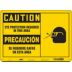 Caution/Precaucion: Eye Protection Required In This Area/Se Requiere Gafas En Esta Area Signs