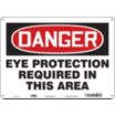 Danger: Eye Protection Required In This Area Signs