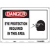 Danger: Eye Protection Required In This Area Signs