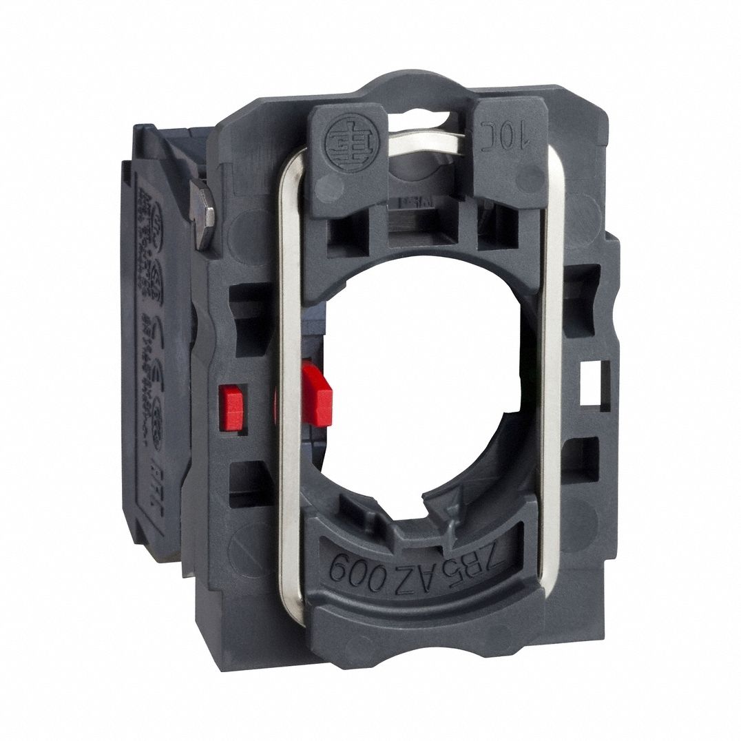 Contact Block: 22 mm Panel Mounting Size, 1NC, Momentary, ZB5 Series