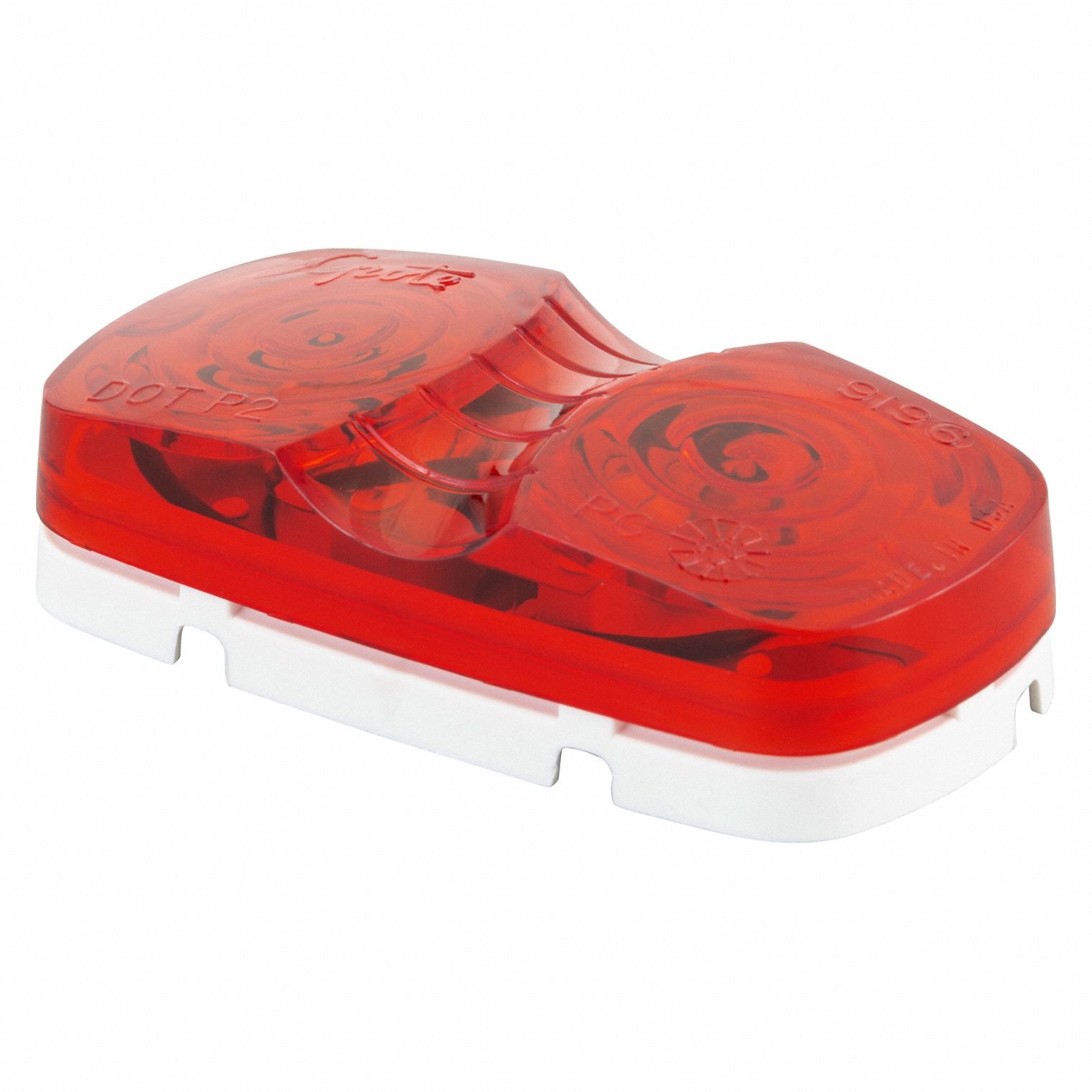 CLEARANCE MARKER LAMP, INCANDESCENT, RECTANGULAR, RED, BRACKET