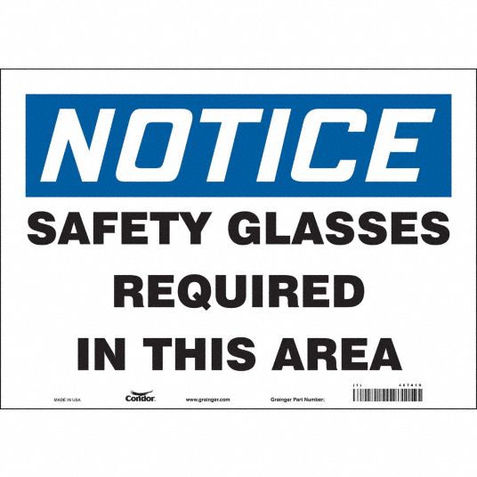 Vinyl, Adhesive Sign Mounting, Safety Sign - 467A19|467A19 - Grainger