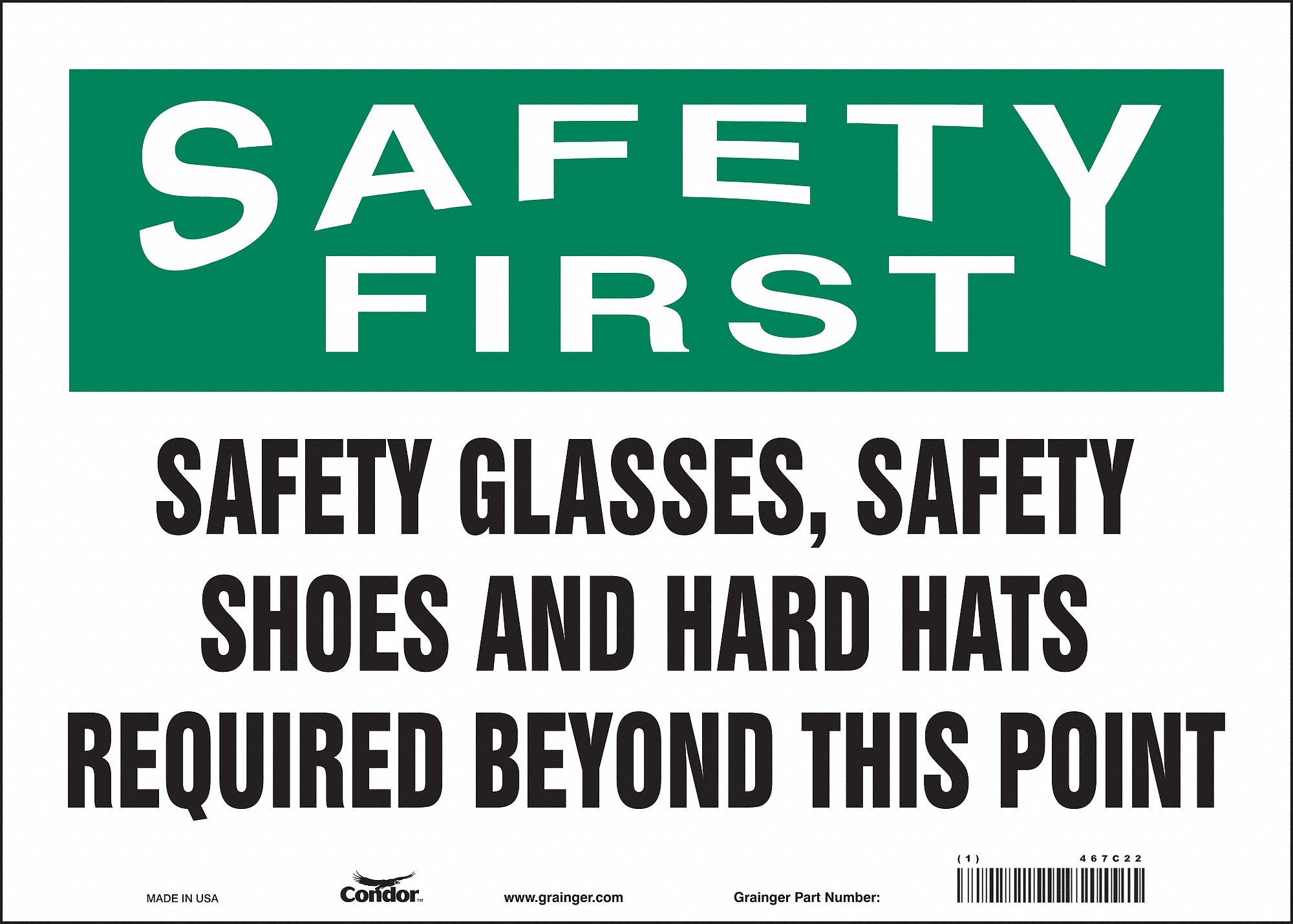 Safety Sign: Vinyl, Adhesive Sign Mounting, 10 in x 14 in Nominal Sign Size, Not Retroreflective