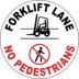 Forklift Lane Floor Signs
