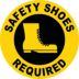 Safety Shoes Required Floor Signs