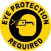 Eye Protection Required Floor Signs