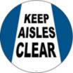 Keep Aisles Clear Floor Signs