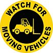 Watch for Moving Vehicles Floor Signs image