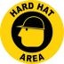 Hard Hat Area Floor Signs