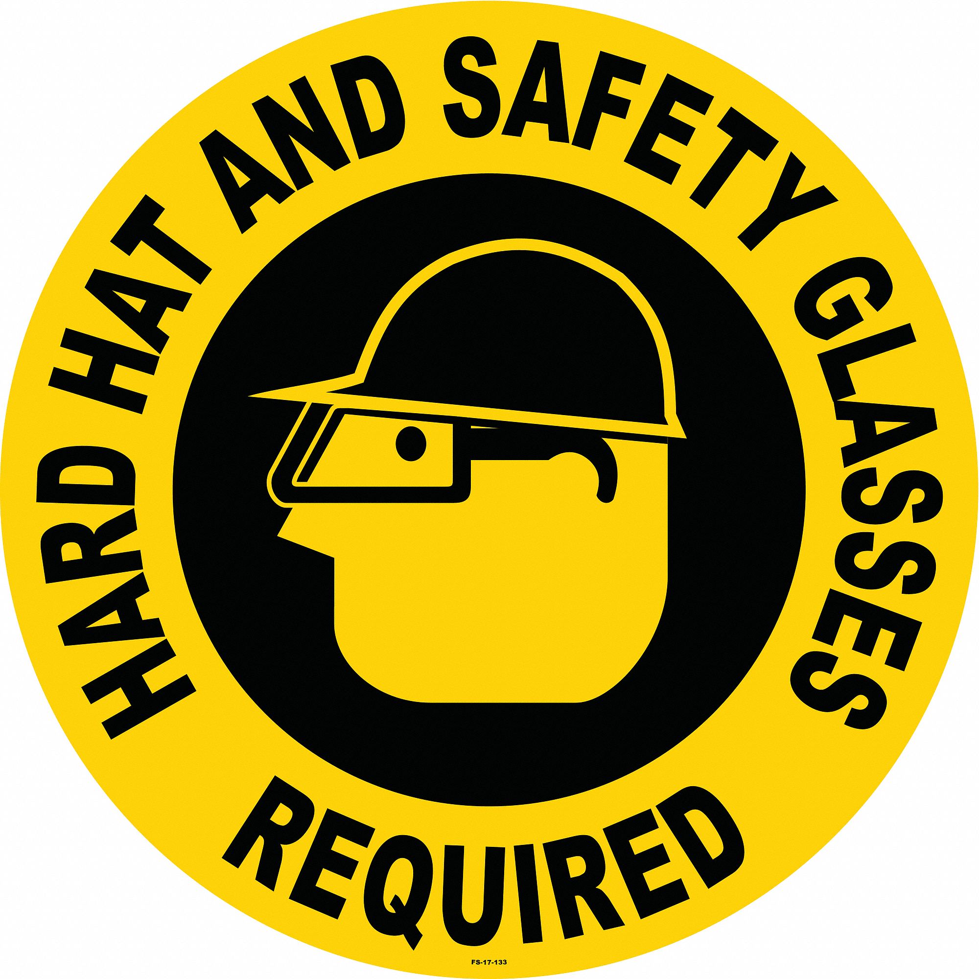 Anti-Slip Floor Sign, 17 in x 17 in, Vinyl