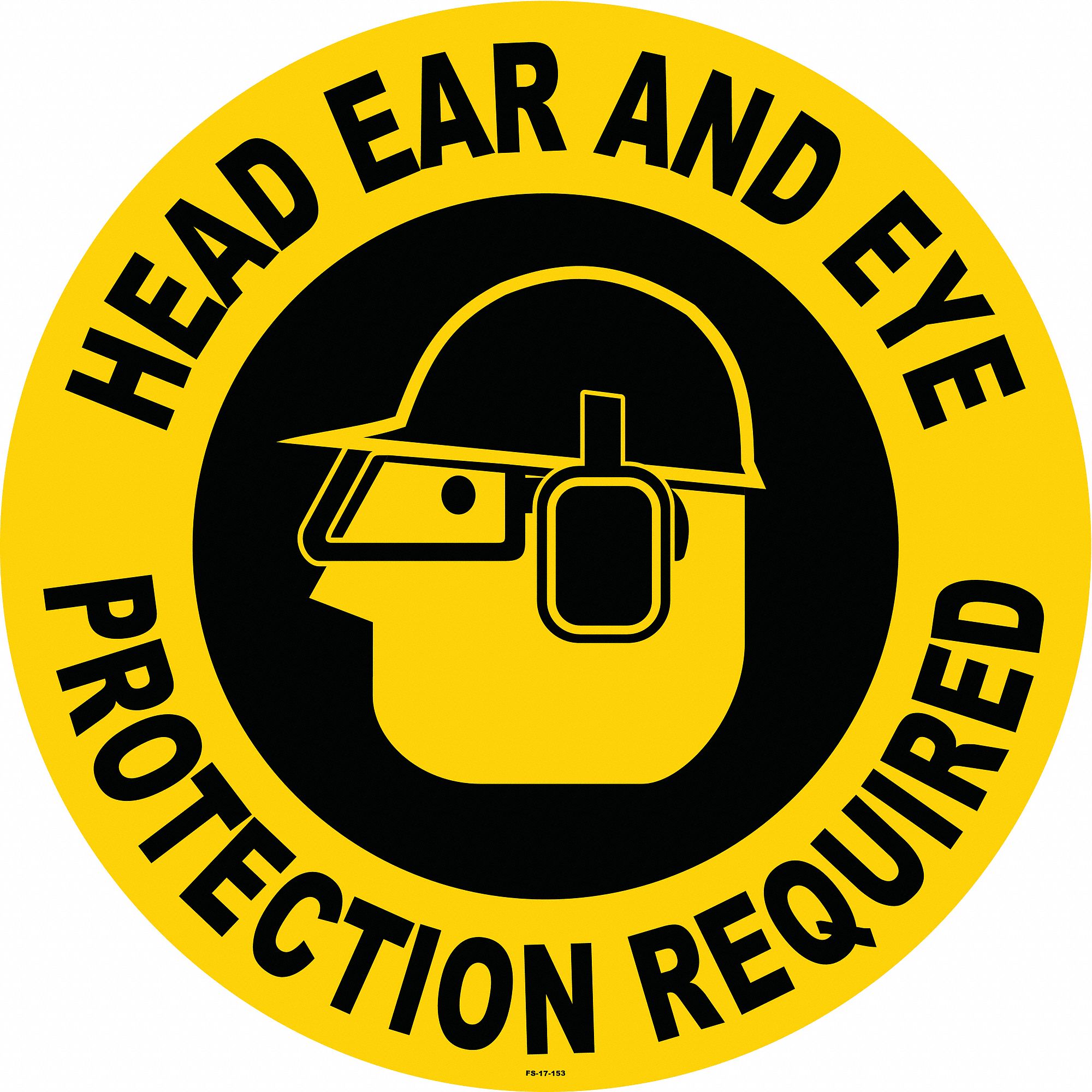 Anti-Slip Floor Sign, 17 in x 17 in, Vinyl