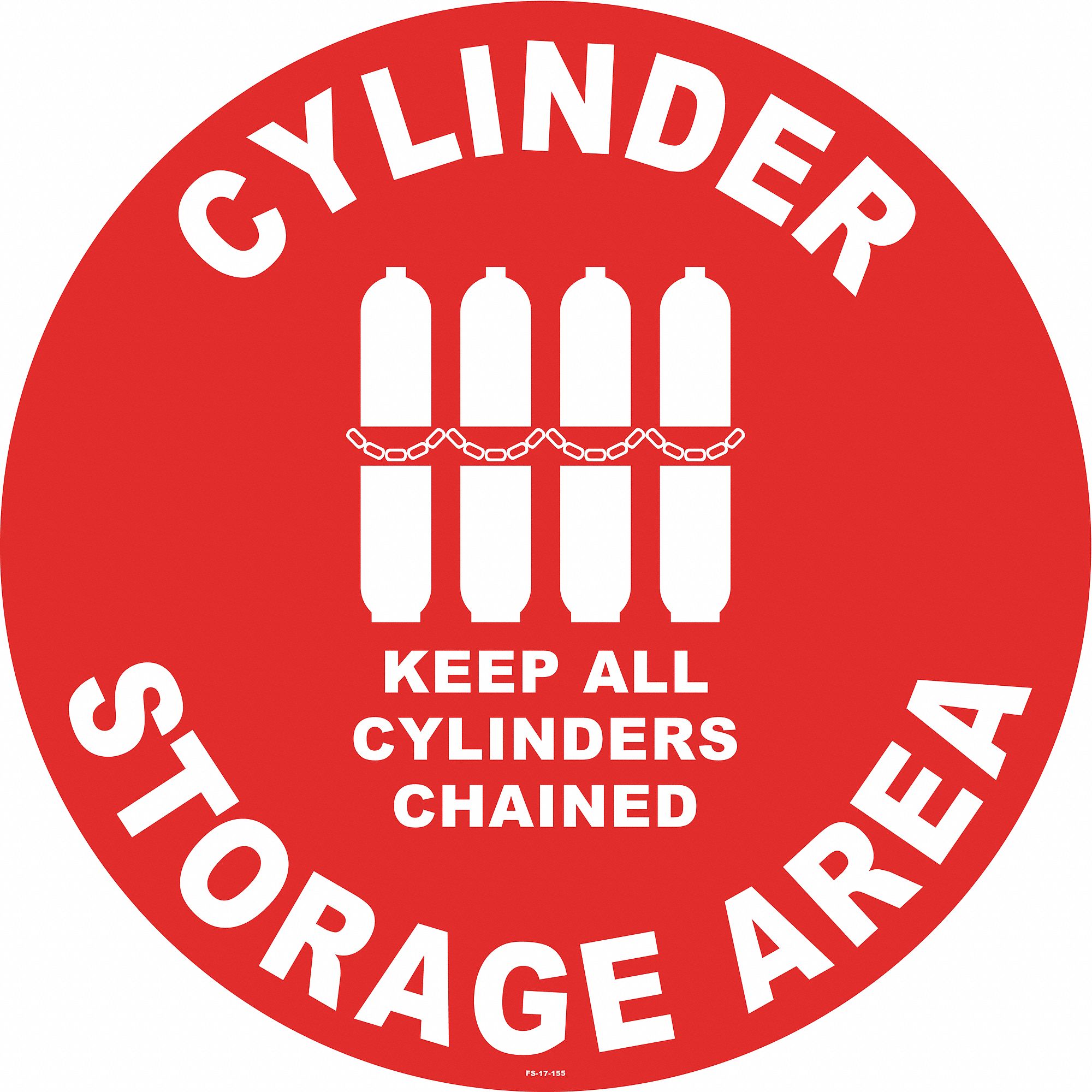 Anti-Slip Floor Sign: Vinyl, Adhesive Sign Mounting, 17 in x 17 in Nominal Sign Size, 0.012 in Thick