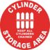 Cylinder Storage Area Floor Signs