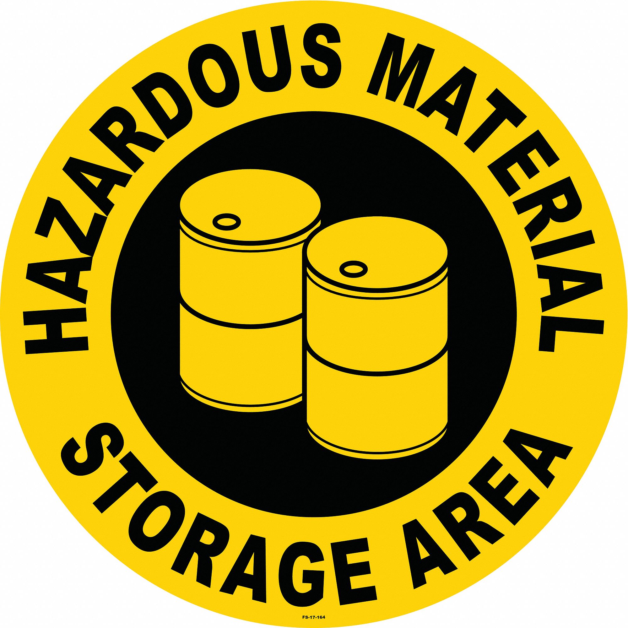 Anti-Slip Floor Sign, 17 in x 17 in, Vinyl