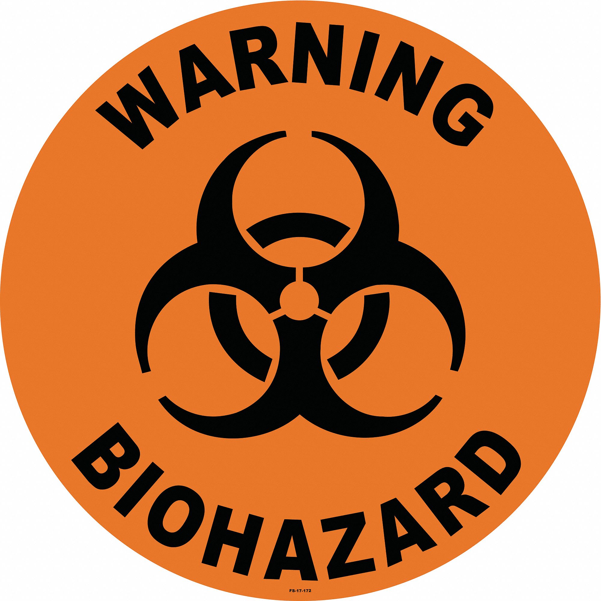 Anti-Slip Floor Sign, 17 in x 17 in, Vinyl