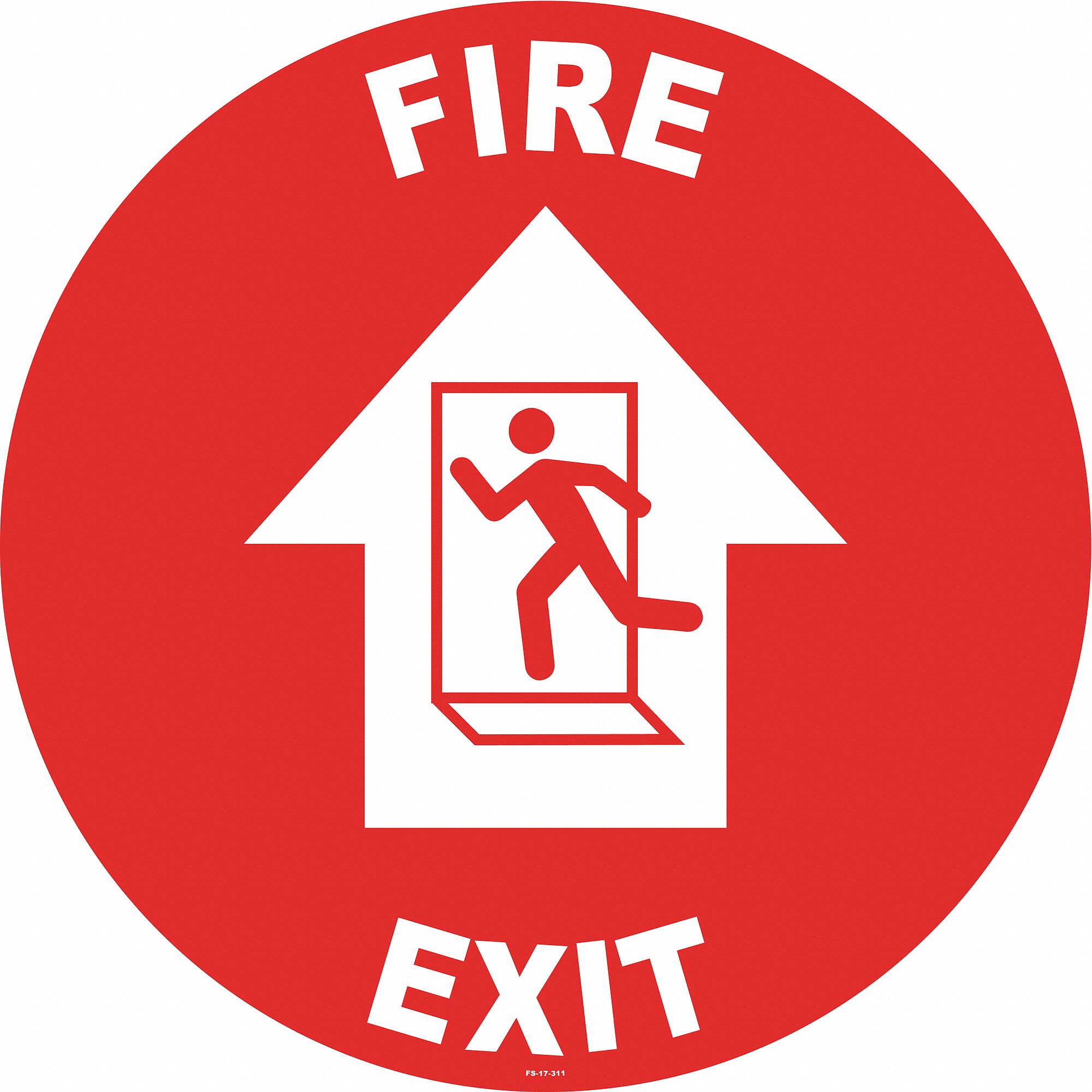 Anti-Slip Floor Sign, 17 in x 17 in, Vinyl