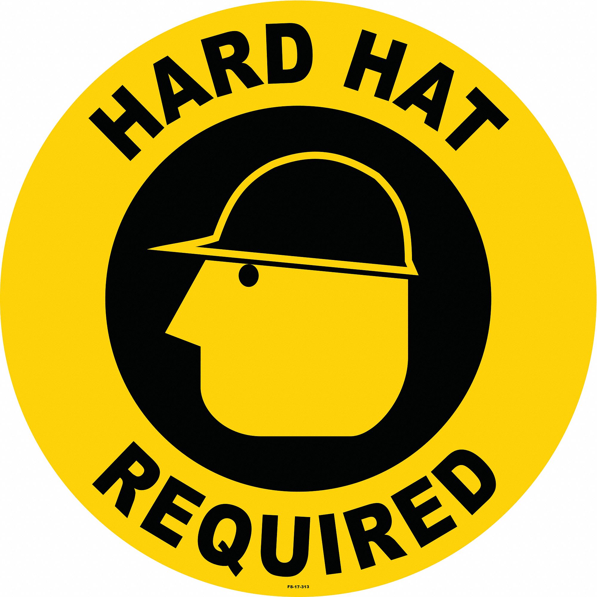 Anti-Slip Floor Sign, 17 in x 17 in, Vinyl