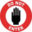 Do Not Enter Floor Signs