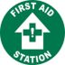 First Aid Station Floor Signs