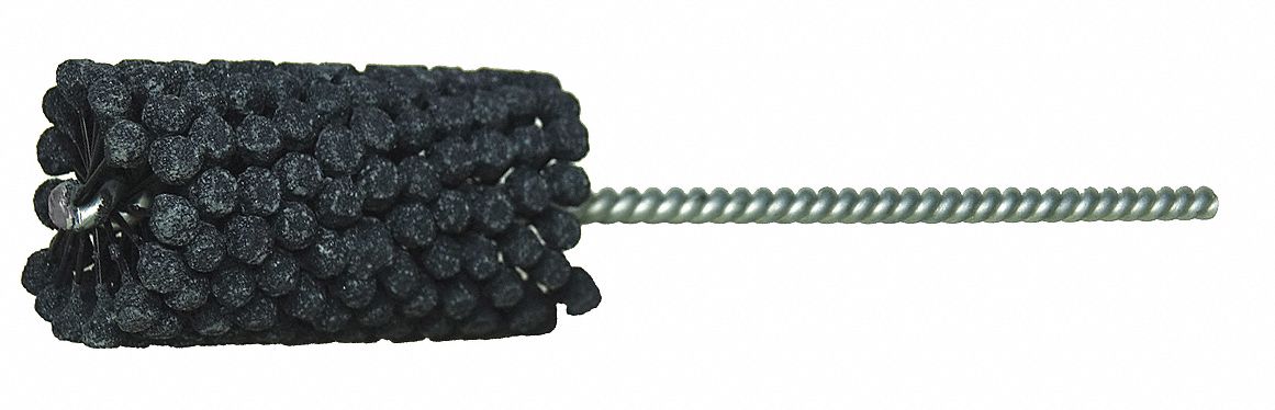 Flexible Cylinder Hone: For 1 in Bore, 3 in Hone Lg, Silicon Carbide, 180 Grit, 0.213 in