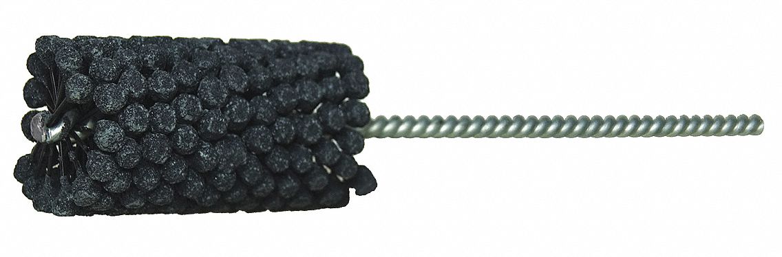 Flexible Cylinder Hone: For 1-1/8 in Bore, 3 in Hone Lg, Silicon Carbide, 180 Grit, 0.224 in