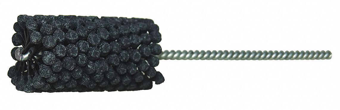 Flexible Cylinder Hone: For 1-1/4 in Bore, 3 in Hone Lg, Silicon Carbide, 180 Grit, 0.252 in