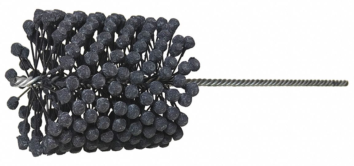 Flexible Cylinder Hone: For 5 in Bore, 6 1/2 in Hone Lg, Silicon Carbide, 180 Grit, 0.35 in