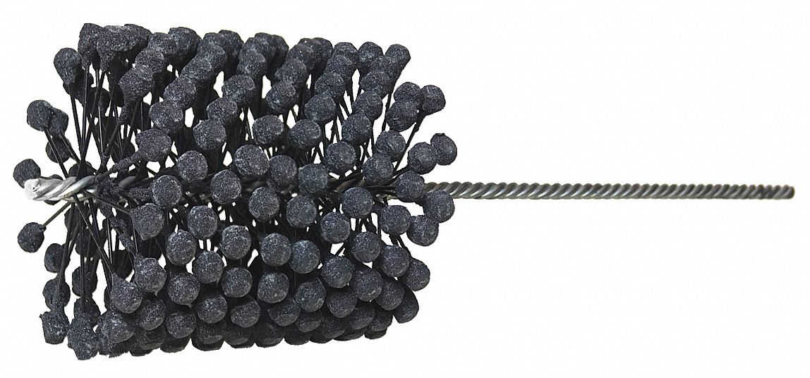 Flexible Cylinder Hone: For 5 in Bore, 6 1/2 in Hone Lg, Silicon Carbide, 320 Grit, 0.35 in