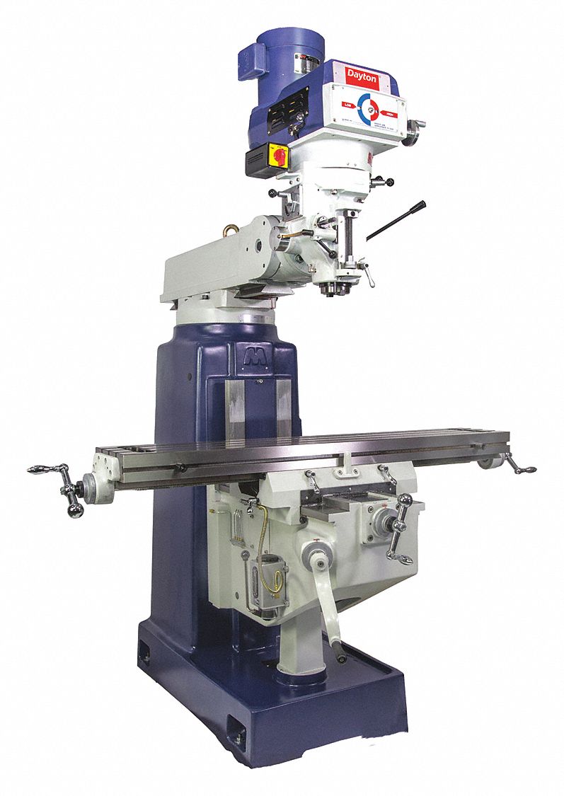 DAYTON, 5 hp, 230/460V, Vertical Milling Machine - 467K95|467K95 - Grainger