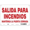 Salida Para Incendios Mantenga La Puerta Cerrada Signs