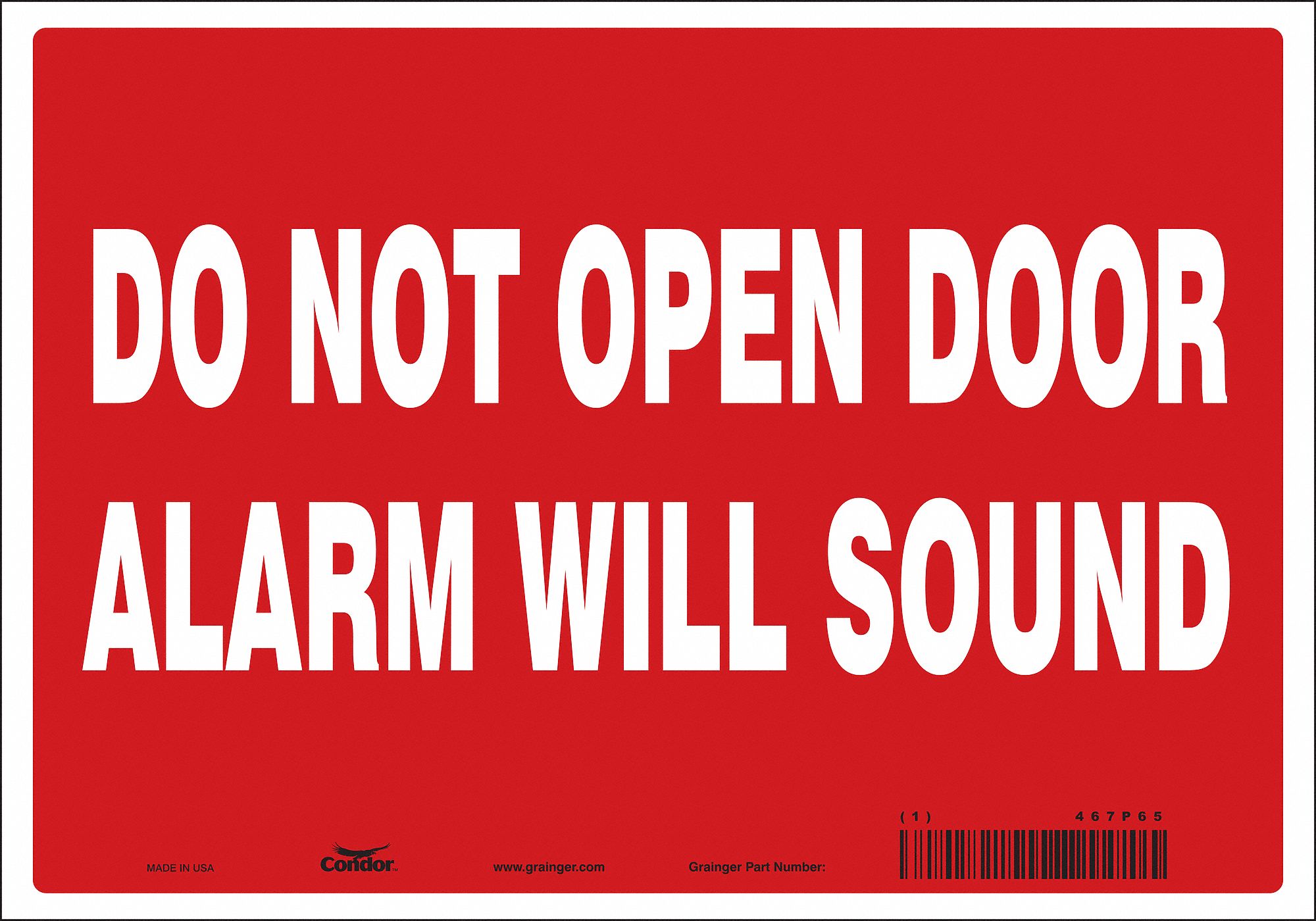 Safety Sign: Vinyl, Adhesive Sign Mounting, 7 in x 10 in Nominal Sign Size, Not Retroreflective