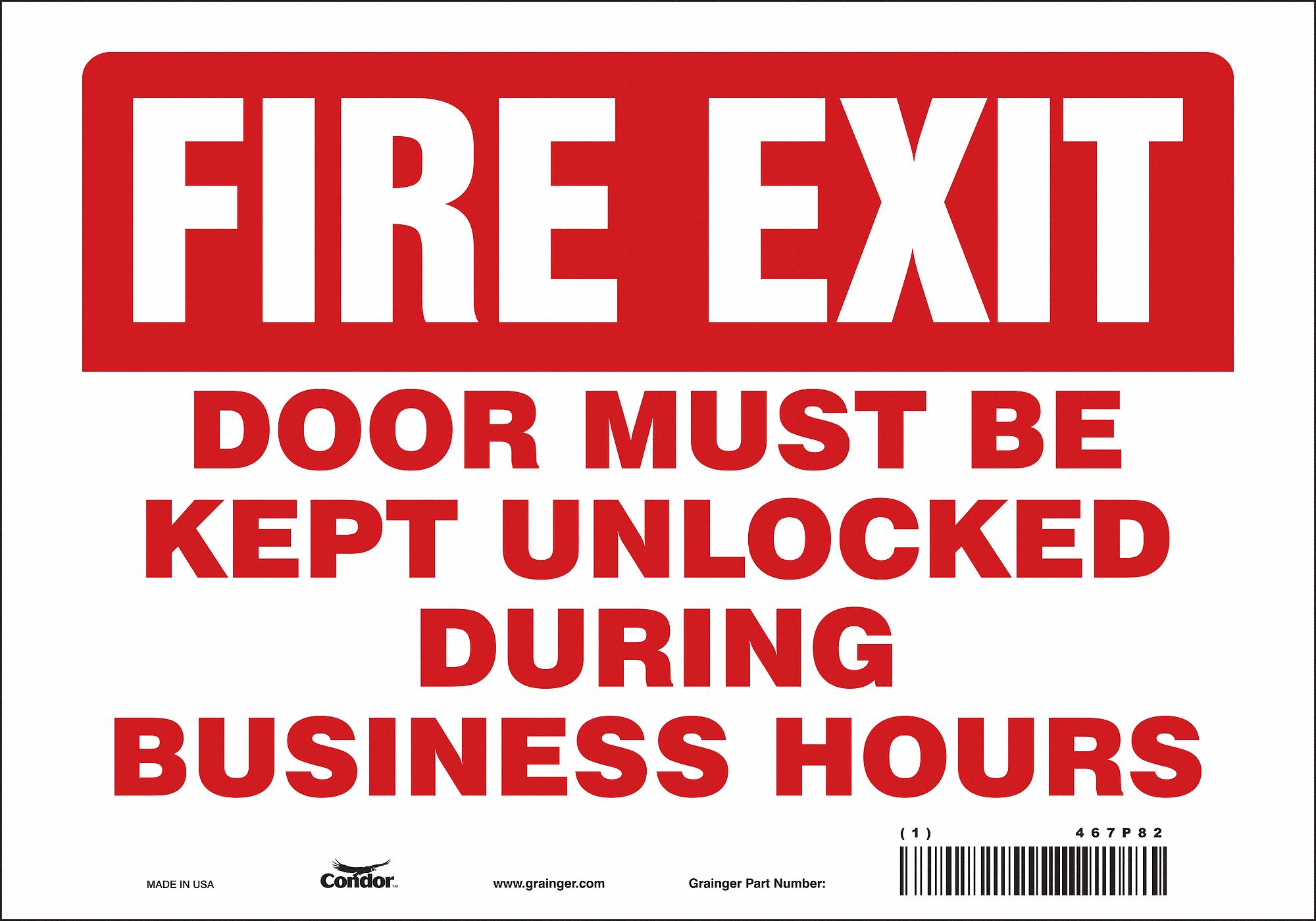 Safety Sign: Vinyl, Adhesive Sign Mounting, 7 in x 10 in Nominal Sign Size, Not Retroreflective