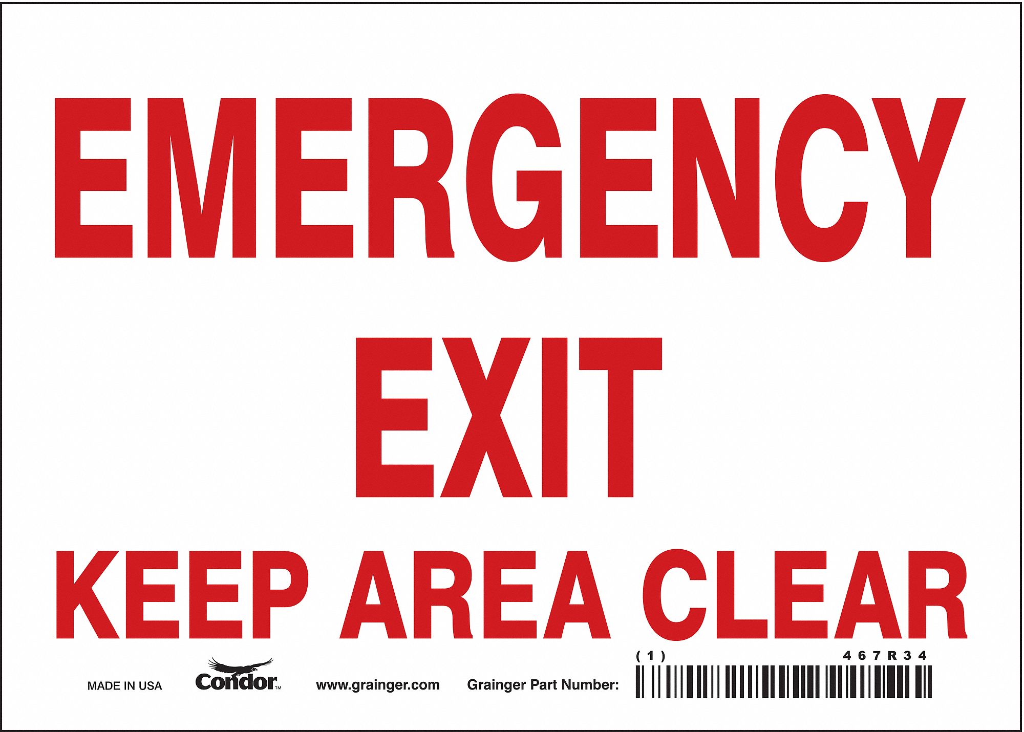 Safety Sign: Vinyl, Adhesive Sign Mounting, 5 in x 7 in Nominal Sign Size, Not Retroreflective