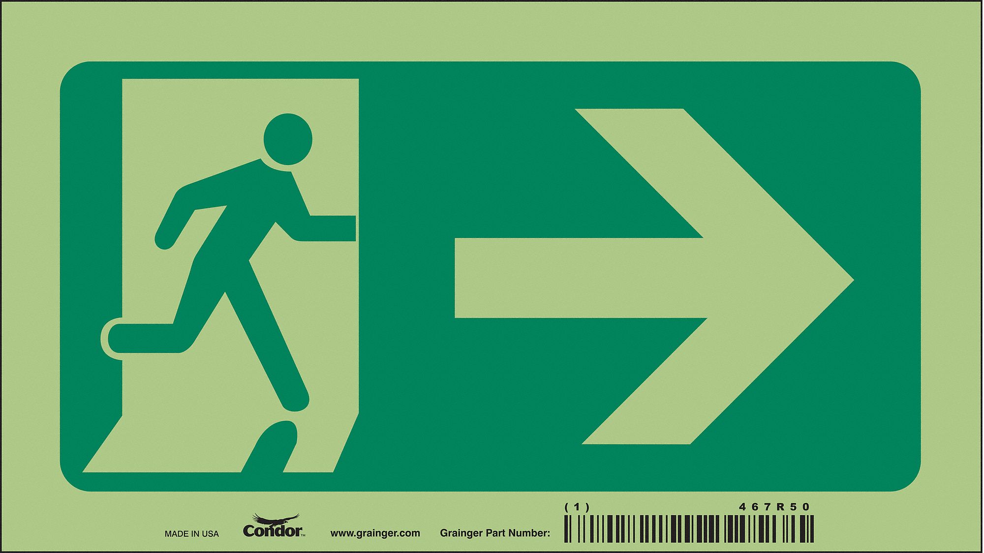 Safety Sign, 4 1/2 in x 8 in, Aluminum