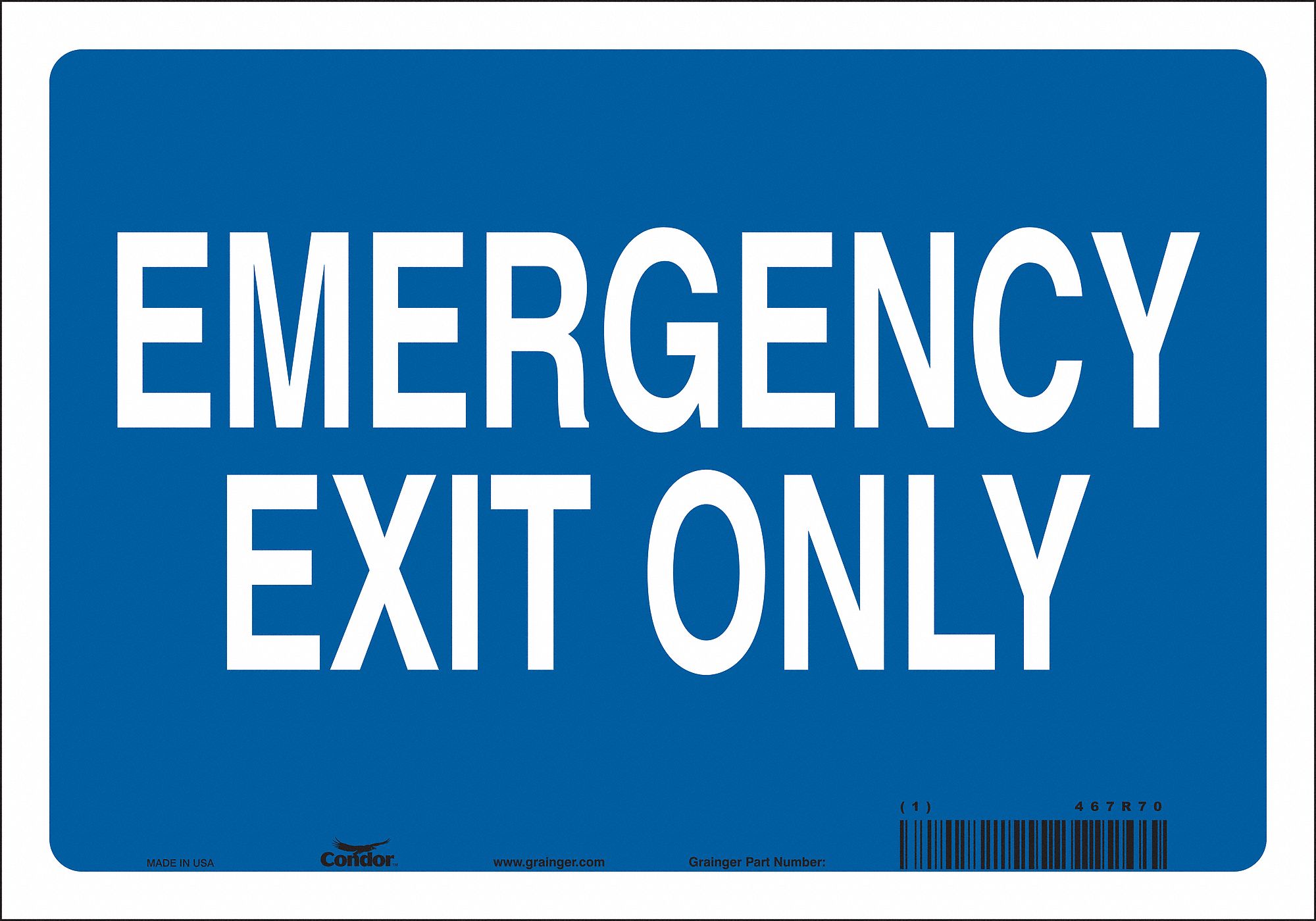 Safety Sign: Vinyl, Adhesive Sign Mounting, 7 in x 10 in Nominal Sign Size, Not Retroreflective